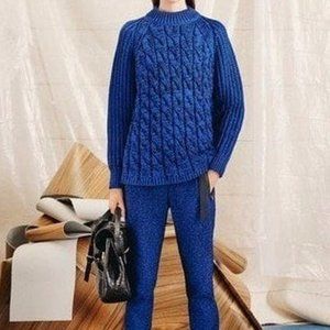 M Missoni  women's trousers navy blue high rise Like new